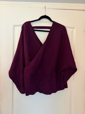 torrid Plum Wrap V-Neck Sweater